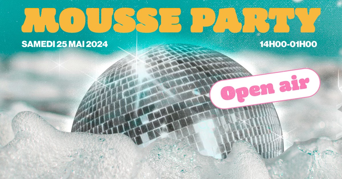 affiche mousse party la chaumière