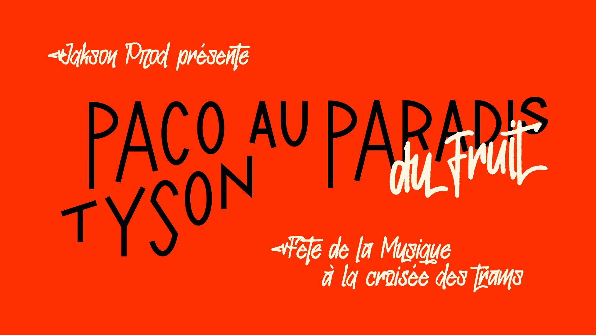 Paco Tyso au paradis du fruit pour la fête de la musique