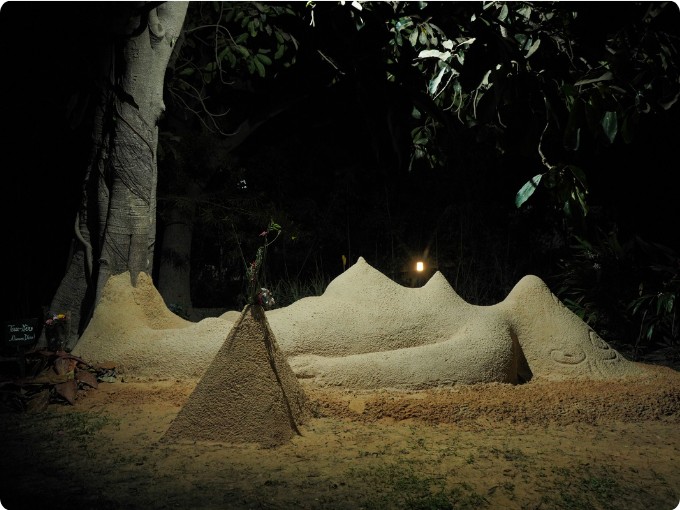 sculpture de sable pour "Soigner Loire"

