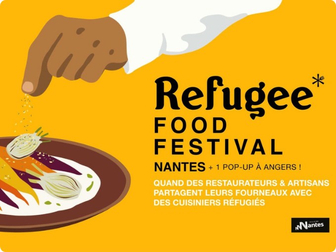 Affiche refugee food festival nantes