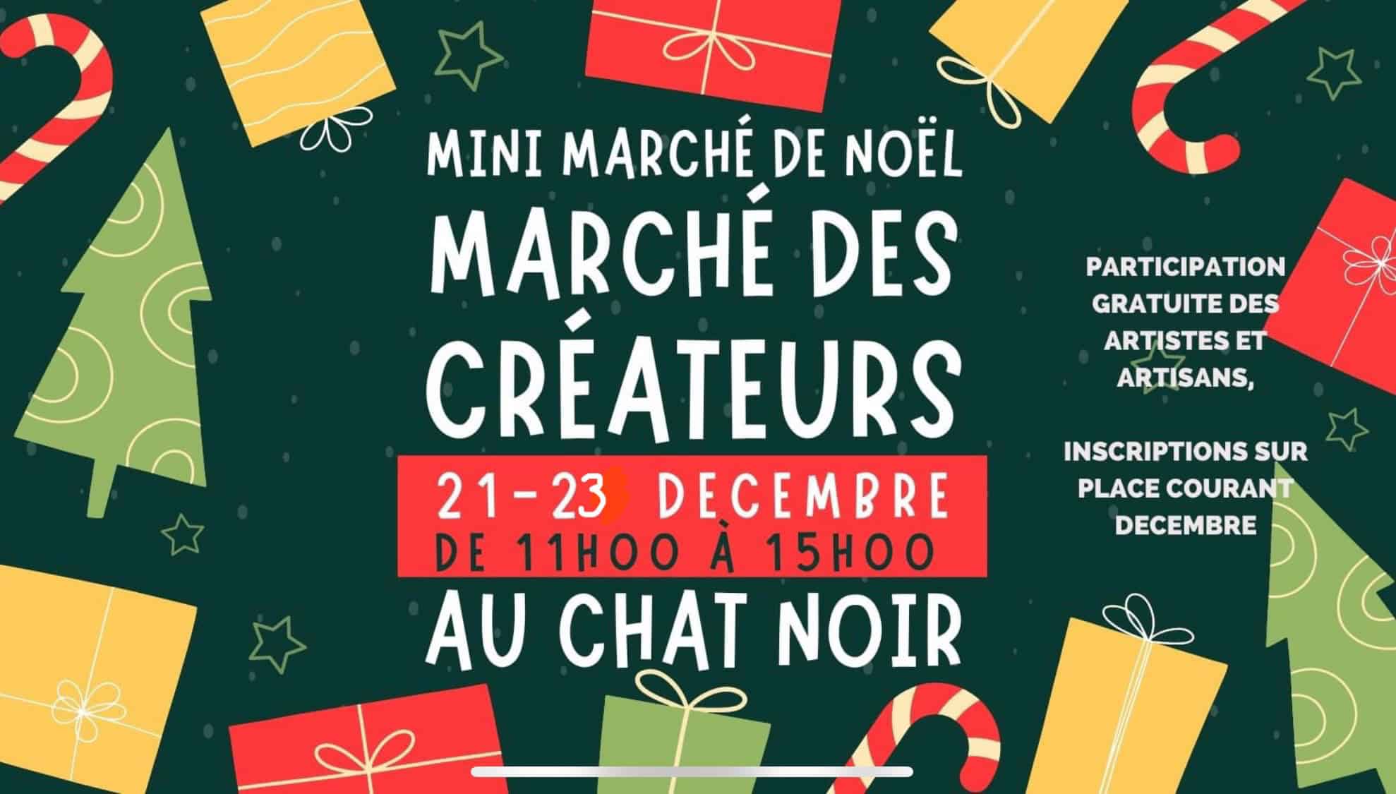 Mini marché des créateurs au Chat Noir